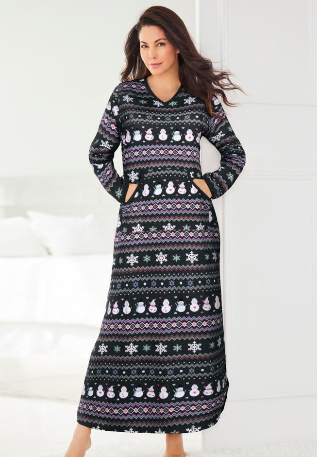 Long Printed Sleep Shirt  image number 5