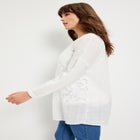 Lace-Paneled Blouse image number null