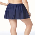 Side-Split Swim Skirt with Built-in Tummy Control Brief image number null