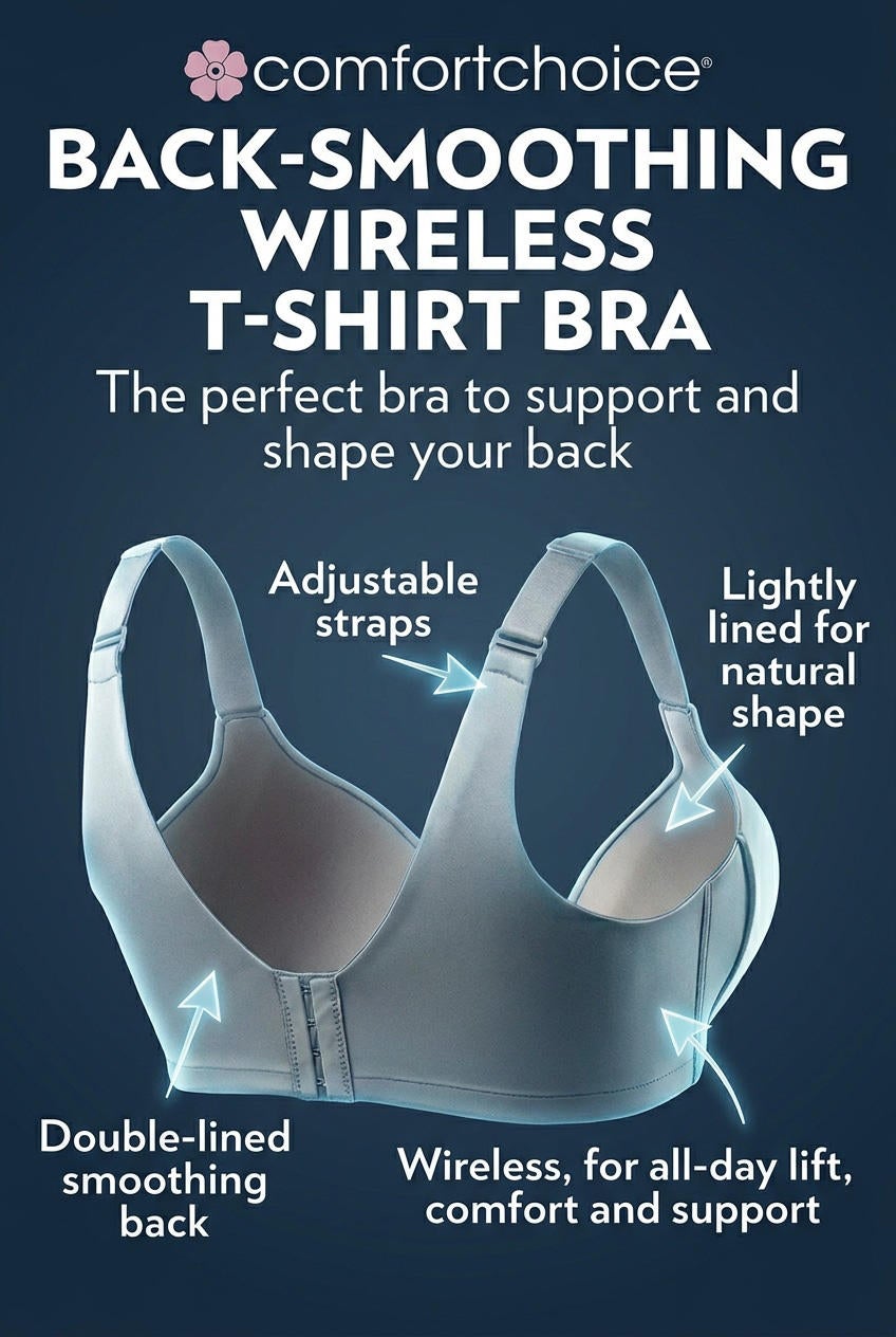 Back-Smoothing Wireless T-Shirt Bra image number 5