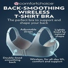 Back-Smoothing Wireless T-Shirt Bra image number 5