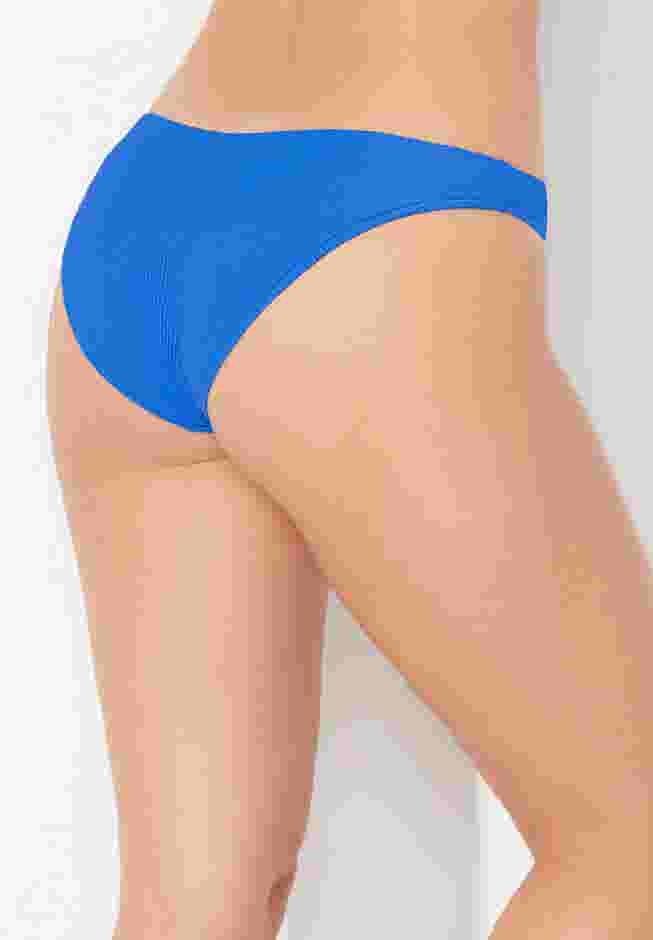 The Camille Ribbed Moderate Coverage Bikini Bottom image number 1