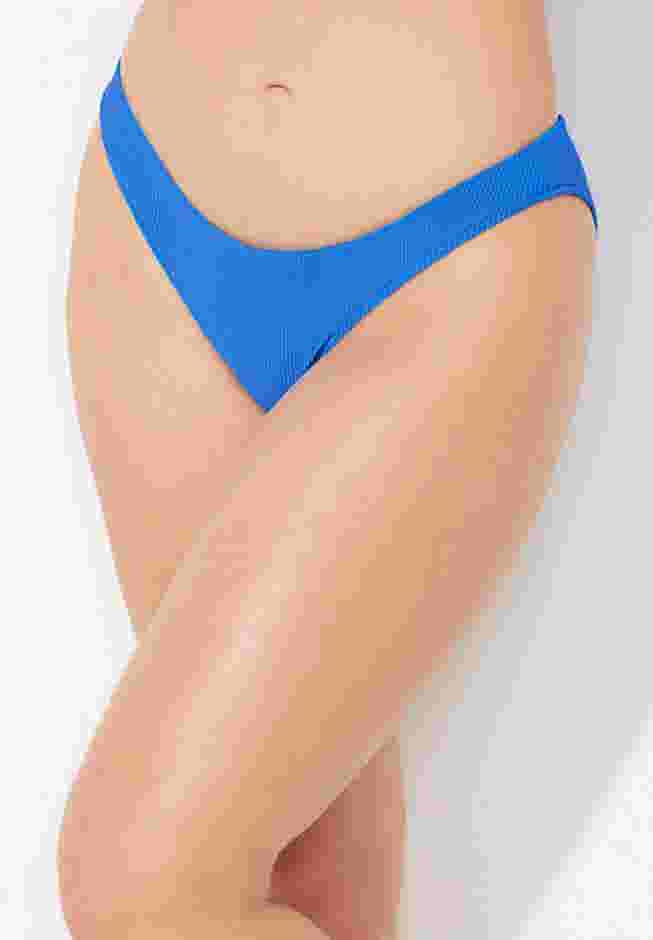 The Camille Ribbed Moderate Coverage Bikini Bottom image number 2