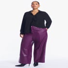 Cuffed Faux Leather Pants image number 0