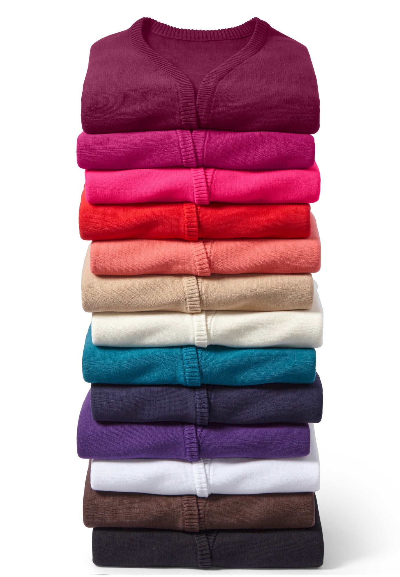 Rib Trim Cardigan Shrug Sweater image number 4