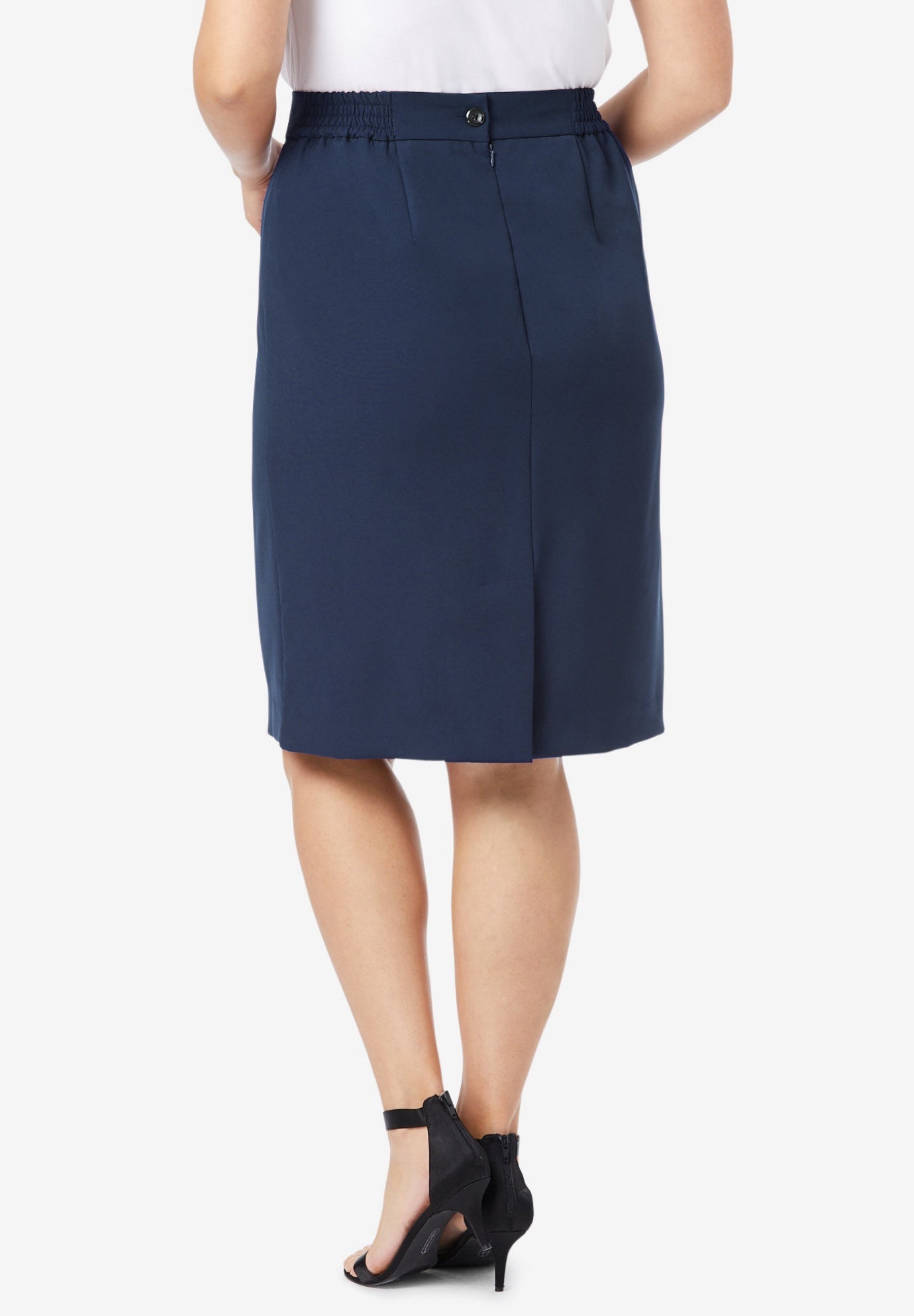 Tummy Control Bi-Stretch Pencil Skirt image number 3