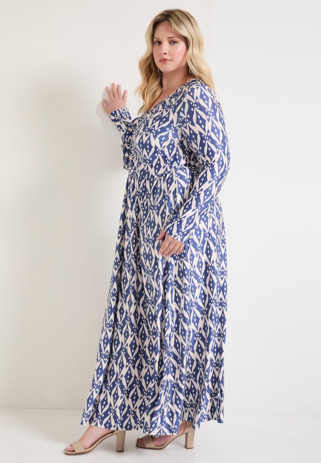 V Neck Maxi Dress image number null