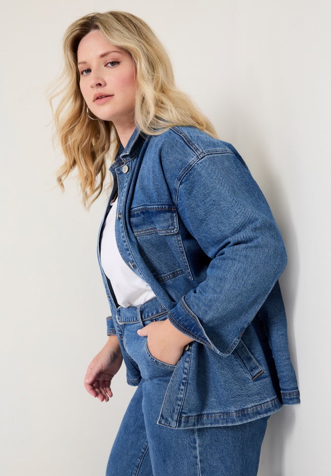 Denim Utility Jacket image number null