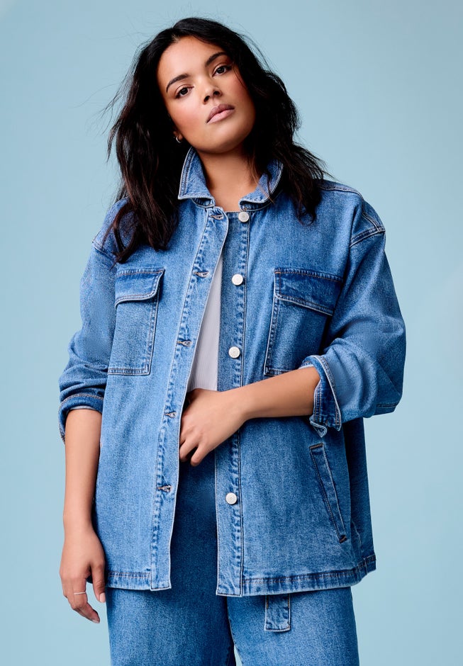 Denim Utility Jacket image number null