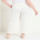 Cropped Wide-Leg Knit Pants image number null