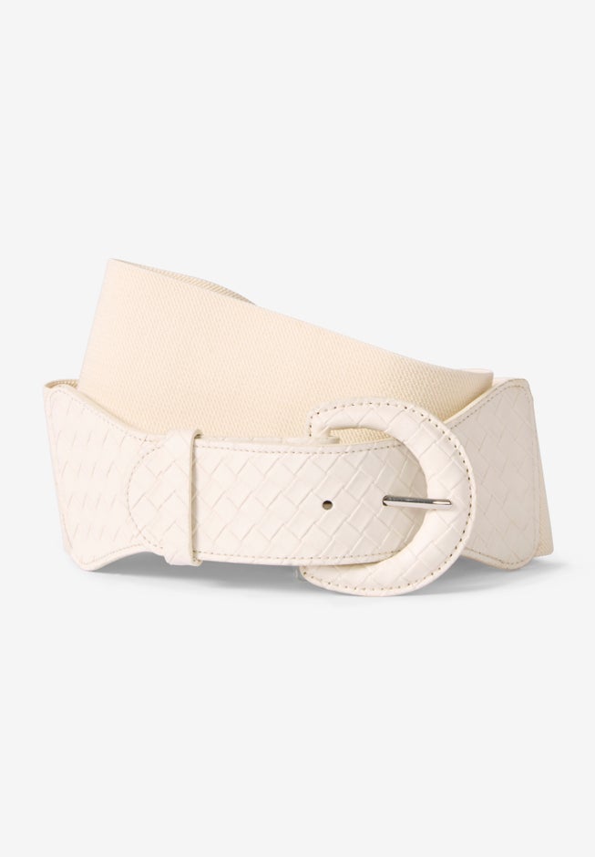 Braided Faux Leather Belt image number null