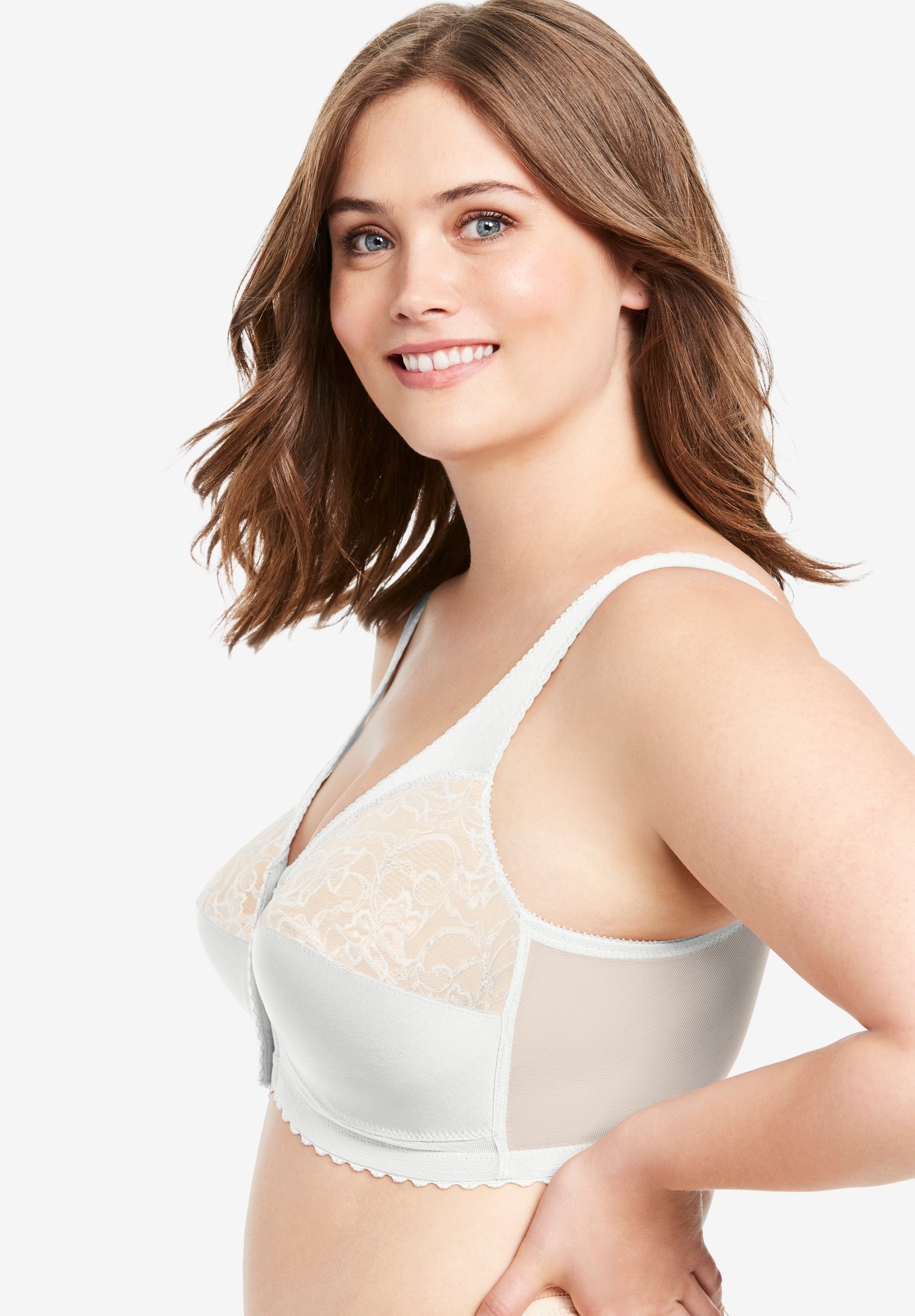 Glamorise&reg; Magic Lift&reg; Front-Close Support Wireless Bra 1200 image number 2