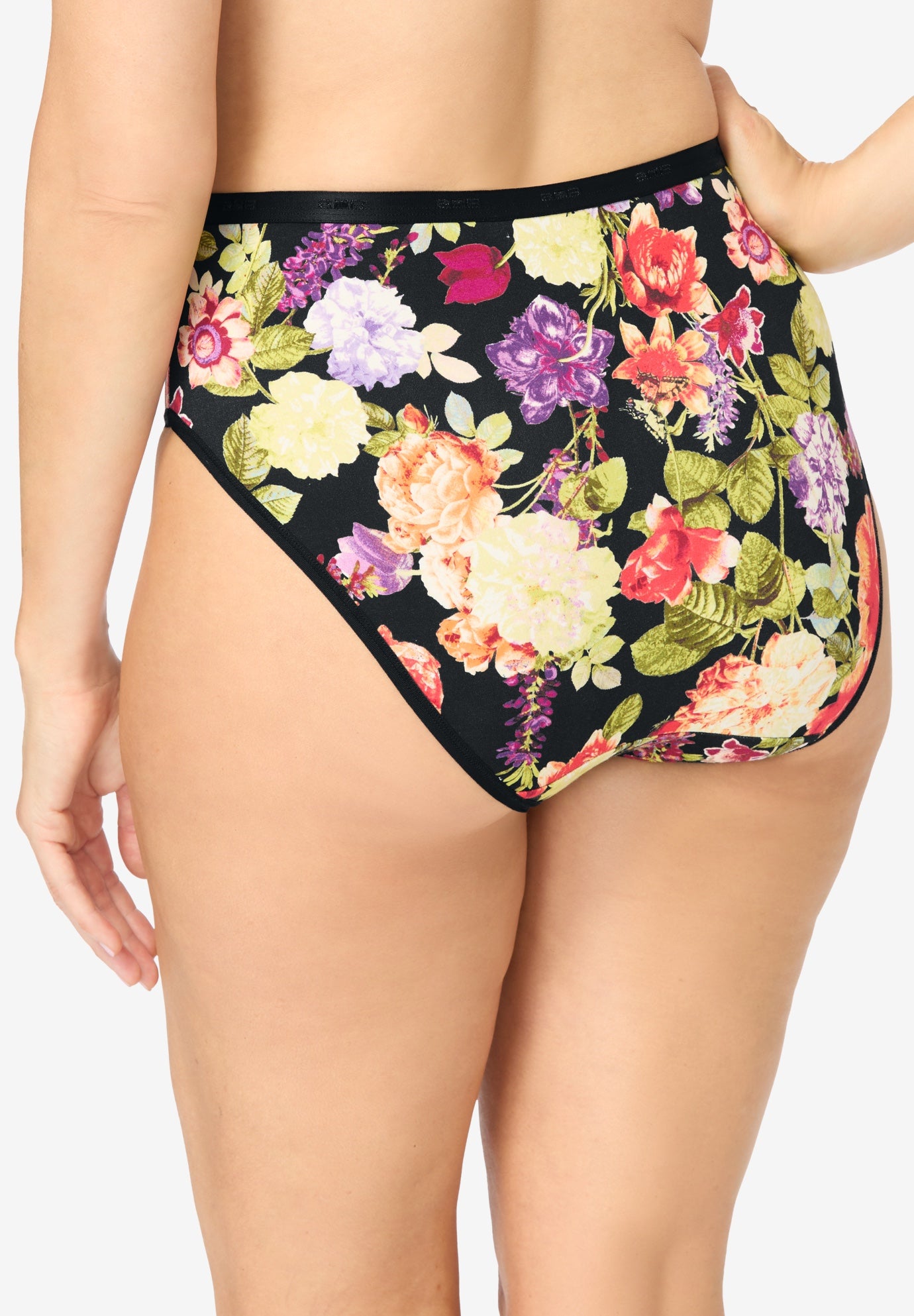 Hi-Cut Cotton/Spandex Panty 3-Pack image number 1