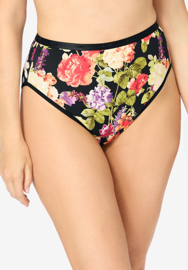 Hi-Cut Cotton/Spandex Panty 3-Pack image number 3