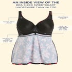 Bra Sized Sweetheart Underwire Tankini Top image number null