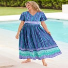 Long Crinkle Cotton Lounger image number null