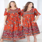 Mixed Print Short Lounger image number null