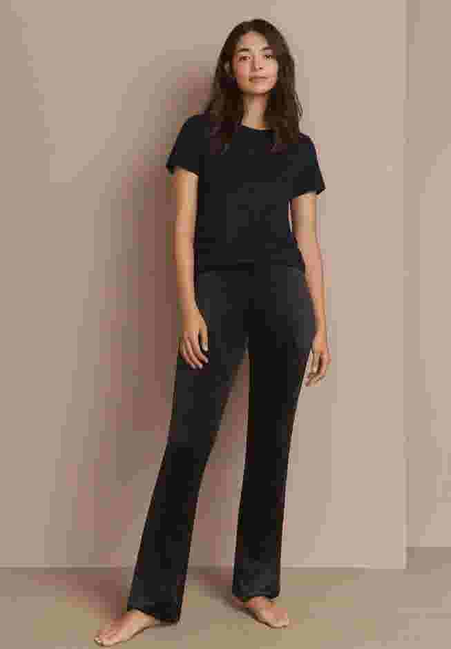 Velour Bootcut Lounge Pants image number 0