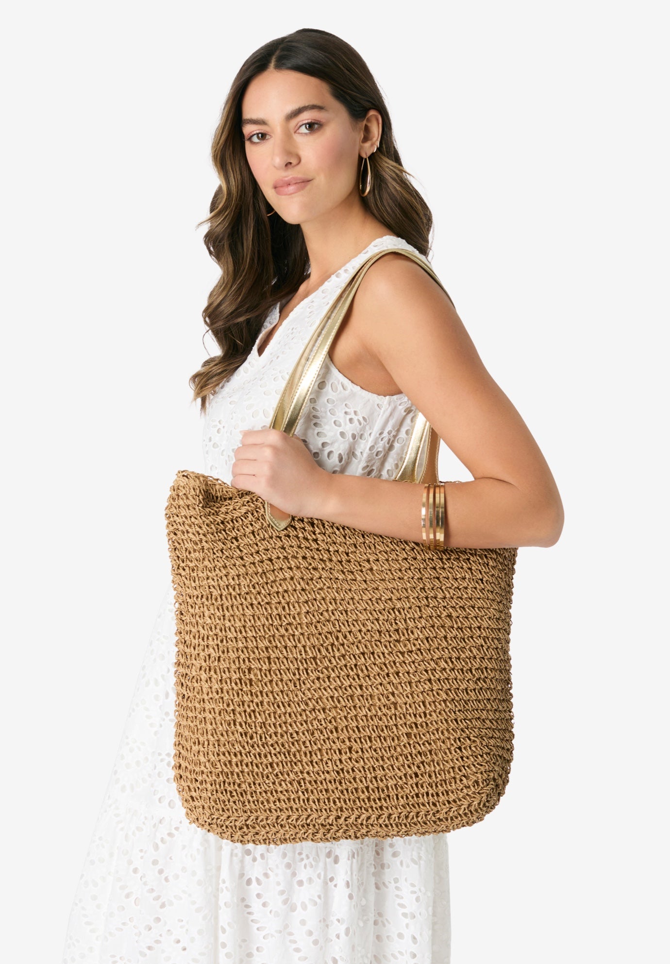 Straw Tote Bag image number 1