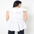 Ruffled Peplum Top image number null