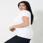 Ribbed Scoopneck Top image number null