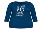 3/4 Sleeve Dream Big Sleep Top image number null