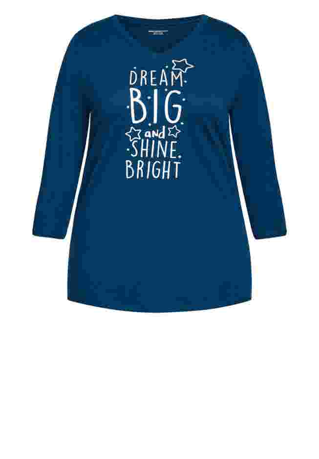 3/4 Sleeve Dream Big Sleep Top image number 2