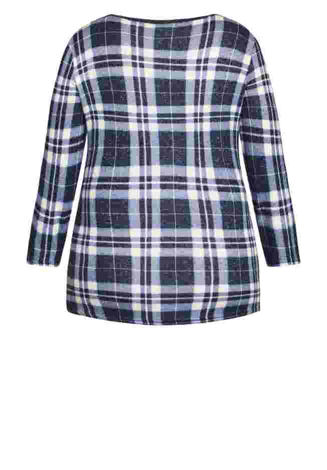 Hacci V Neck Check Top image number 5