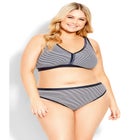 Cotton Stripe Thong image number null