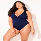 Crossback V-Neck One Piece Swimsuit image number 3