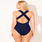 Crossback V-Neck One Piece Swimsuit image number 6