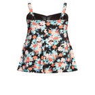 Twist Print Swim Dress image number null