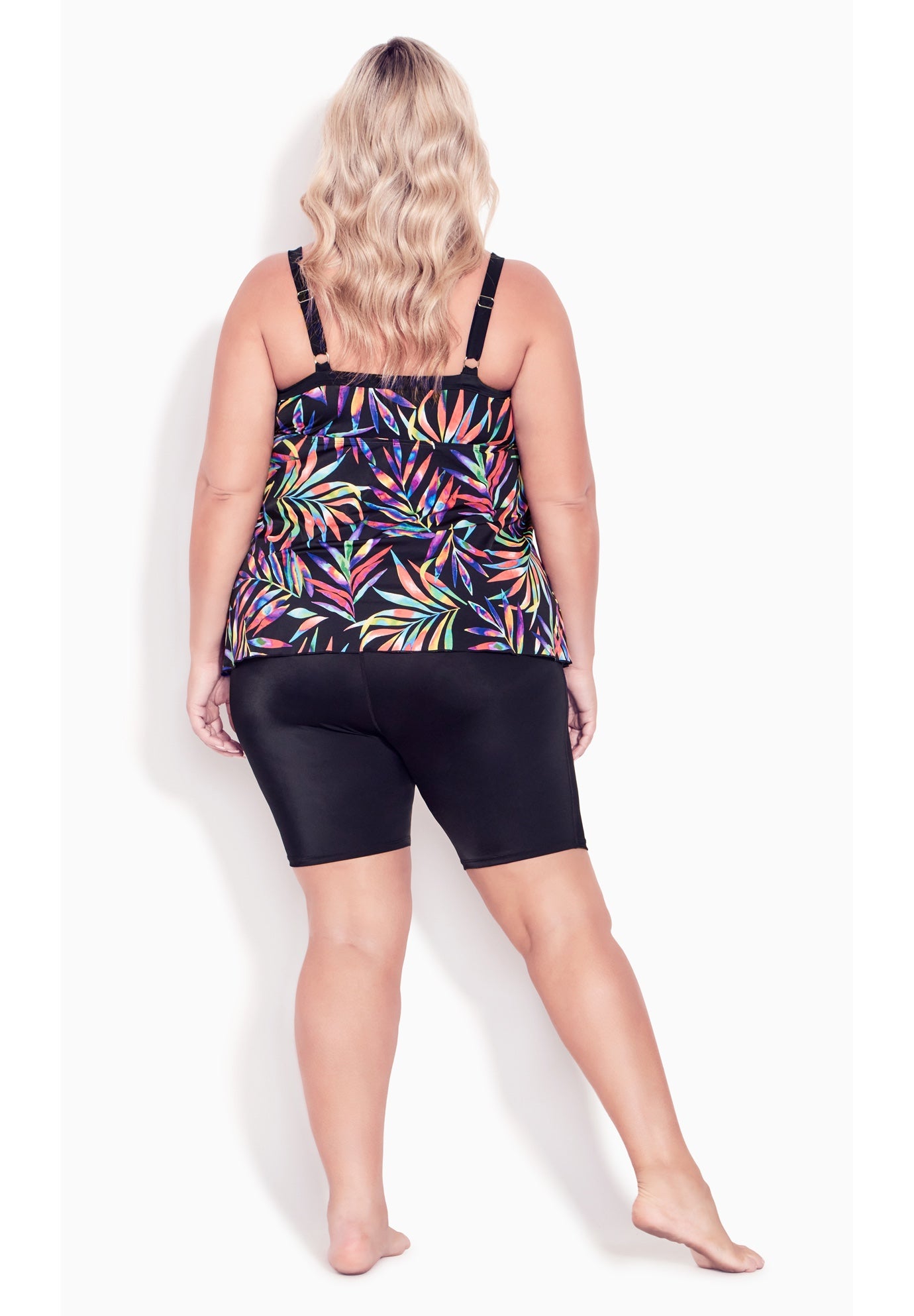 Fly Away Print Tankini Top image number 3