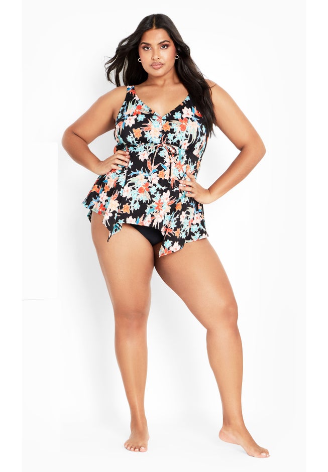 Sharkbite Print Tankini Top image number 4