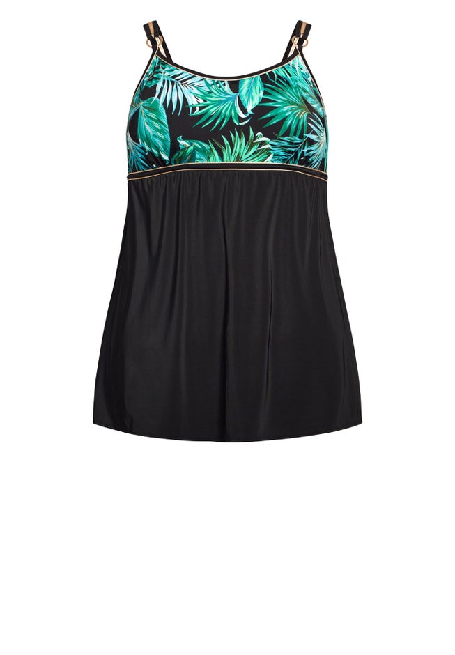Empire Print Swim Dress image number 2