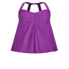 Hi Back Swim Dress image number null