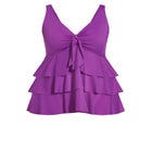 Ruffled Tankini Top image number null