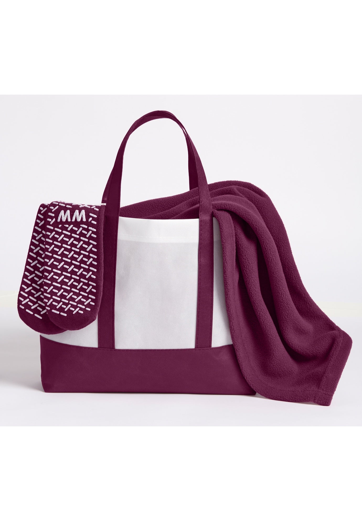 3pc Set Tote Throw & Socks image number 0