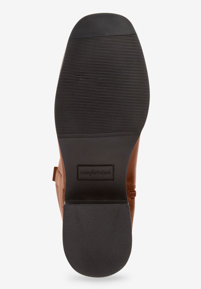 The Donna Tall Wide Calf Leather Boot By Comfortview image number 2