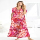 V-Neck Short Sleeve Maxi T-Shirt Lounger image number null
