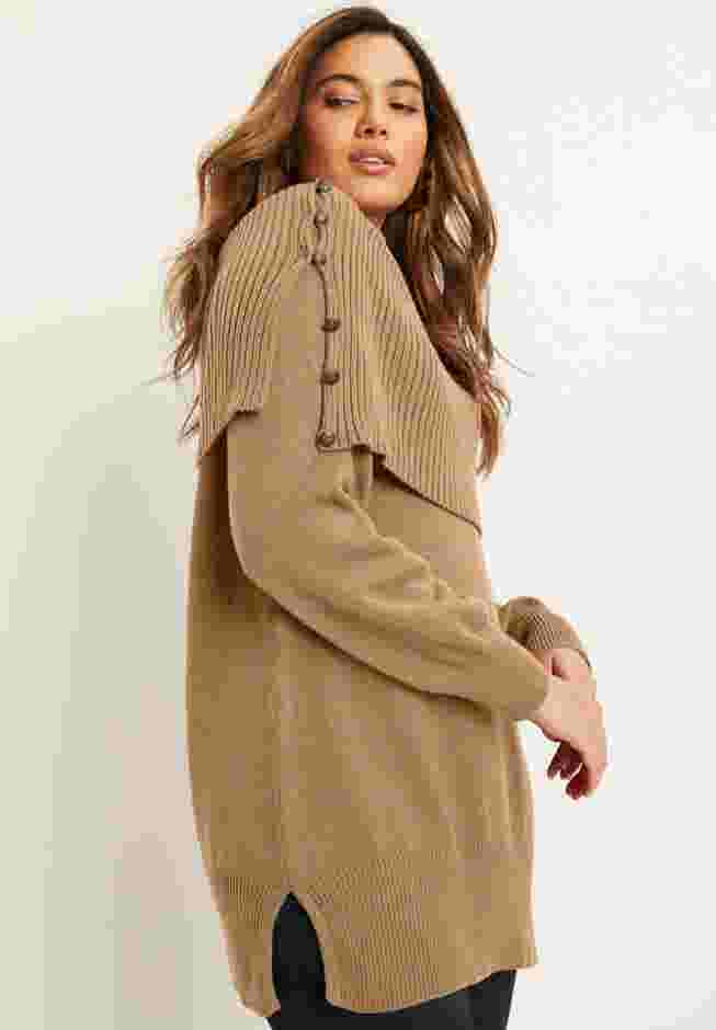 Touch of Cashmere Off-The-Shoulder Sweater image number 3