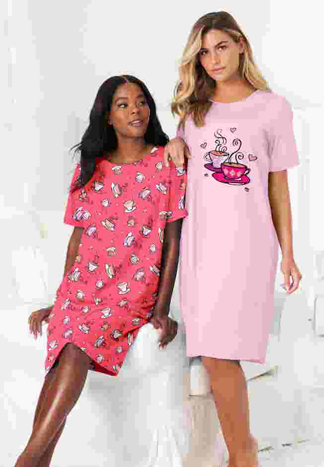 2-Pack Short-Sleeve Sleepshirt image number 4