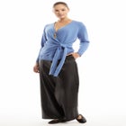 Wrap-Front Cardigan image number null