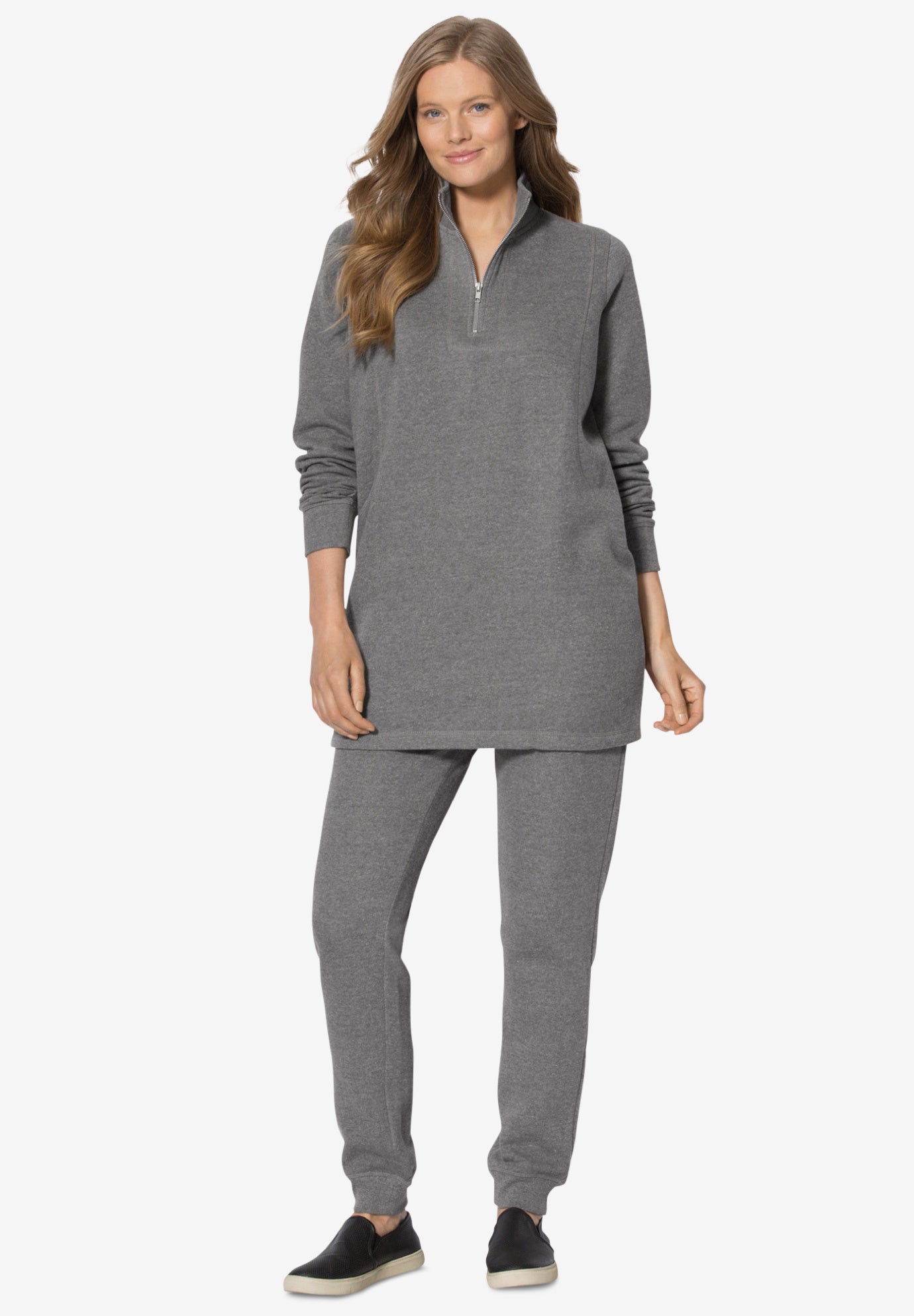 2-piece fleece sweatshirt set image number 0