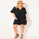 Cotton Gauze V-Neck Cover Up image number null
