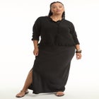 Ruffle Hem Buttoned Sweater image number null