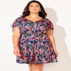 Pack & Go Wrinkle-Resistant V-Neck Short Sleeve Cover Up Dress image number null