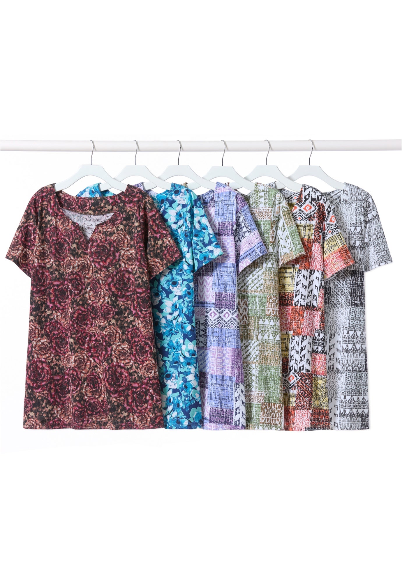 7-Day Notch-Neck Tunic image number 1