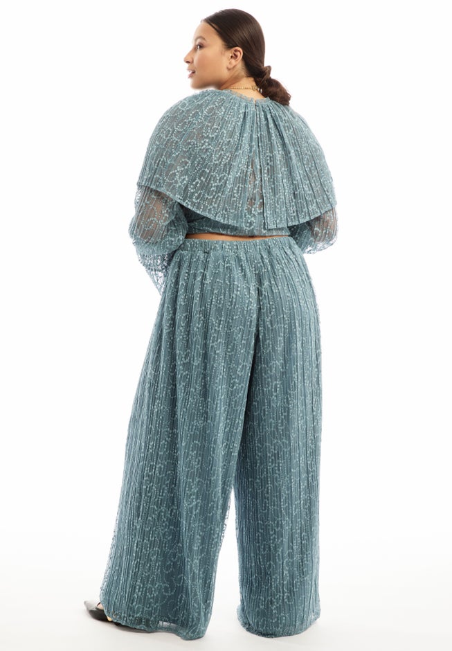 Lace Wide-Leg Pants image number 1