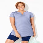 Chlorine Resistant Short Sleeve Swim Tunic image number null